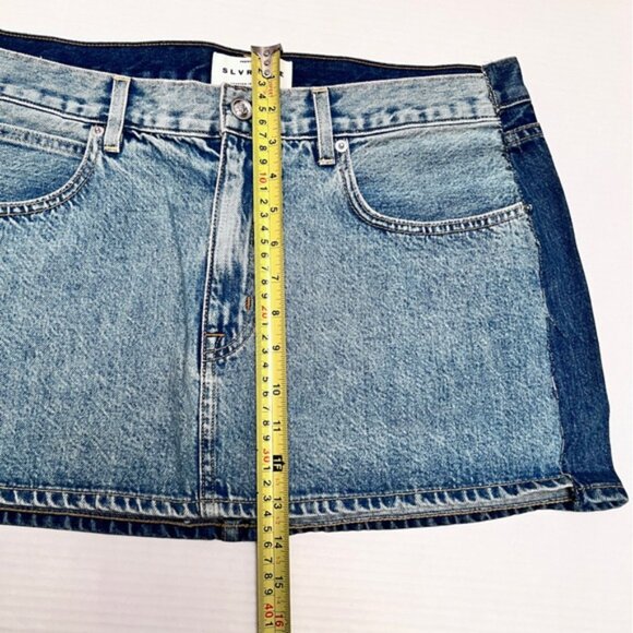 SLVRLAKE BNWOT Re-Worked Mini Skirt - Great Divide Sz 31 - Picture 10 of 14